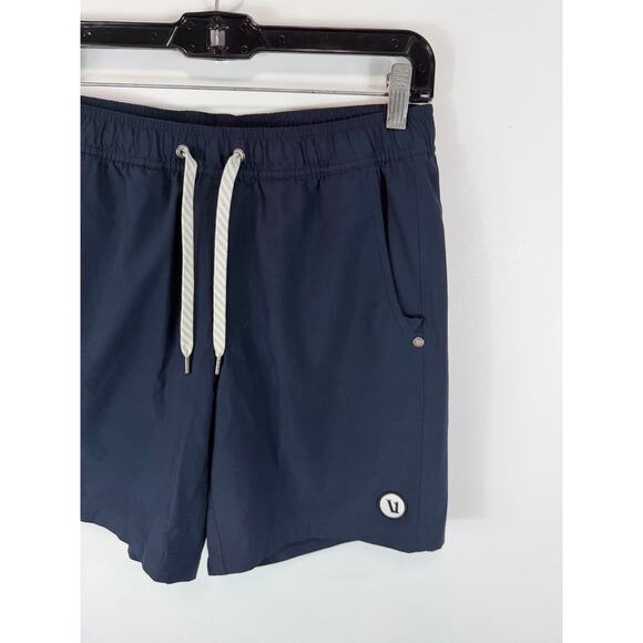 Vuori Men’s Kore Shorts Navy Blue 7 Inch With Liner Size Small Athletic Gym - Picture 8 of 13